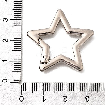 Zinc Alloy Spring Gate Rings FIND-H050-01C-P-1