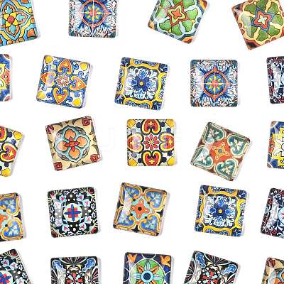 1 Bag Glass Cabochons GGLA-FS0001-20B-1