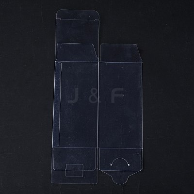 Rectangle Transparent Plastic PVC Box Gift Packaging CON-F013-01G-1