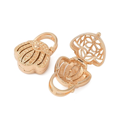 Brass Pendant Rhinestone Settings KK-G532-19G-1