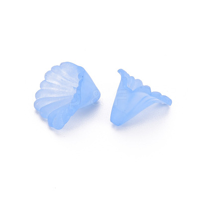 Frosted Acrylic Bead Caps MACR-S371-10A-1