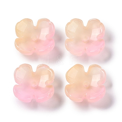 Baking Paint Glass Bead Caps GLAA-S202-04E-1