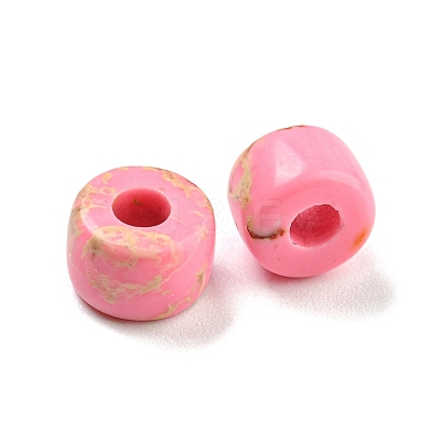Synthetic Imperial Jasper Dyed Beads G-G003-A07-1
