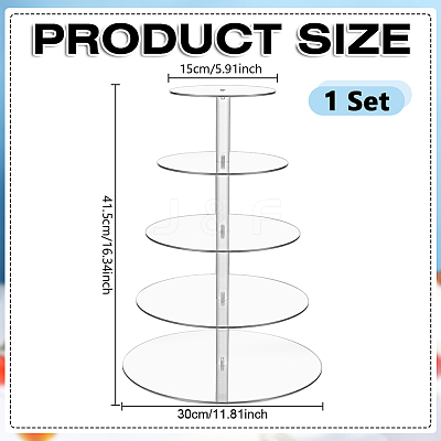 Acrylic Cupcake Stand DIY-WH0504-900-1