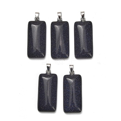 Synthetic Blue Goldstone Pendants GG-CBAA0EE-01P-04-1