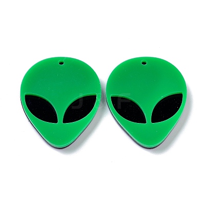 Opaque Acrylic Pendants X-MACR-P023-01B-1