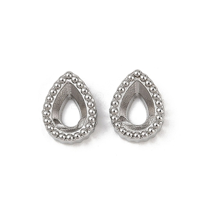 304 Stainless Steel Rhinestone Cabochon Settings STAS-G356-04P-01-1