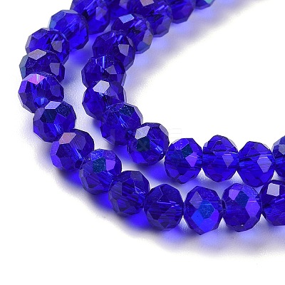 Electroplate Glass Beads Strands X1-EGLA-A034-T8mm-L16-1