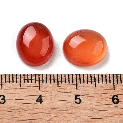 Dyed & Heated Natural Carnelian Cabochons G-G145-01A-23-1