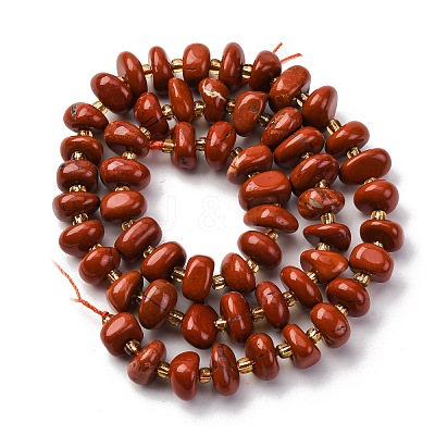 Natural Red Jaseper Beads Strands G-RM250109-A8-1