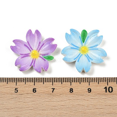 Opaque Resin Enamel Cabochons LS-CRES-D308-10-1