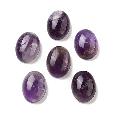 Natural Amethyst Cabochons G-G145-01B-18-1