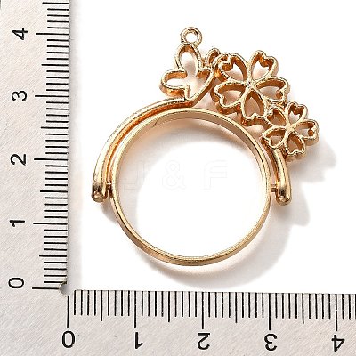 Alloy Open Back Bezel Pendants PALLOY-I223-05LG-1