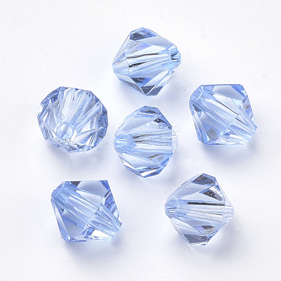 Transparent Acrylic Beads TACR-S146-6mm-16-1