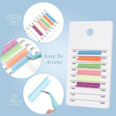 2Pcs 2 Colors Acrylic False Eyelashes Display Board AJEW-GO0001-31-1