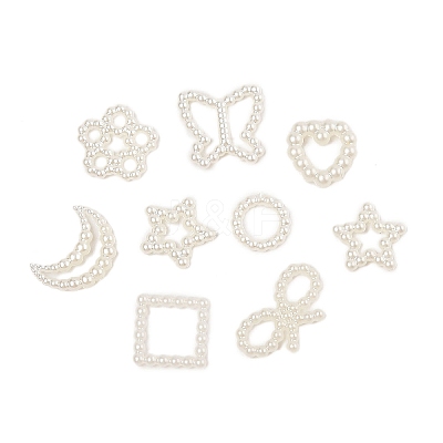 ABS Pearl Plastic Cabochons CRES-M037-24-1