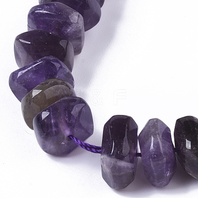 Natural Amethyst Beads Strands G-R462-13-1