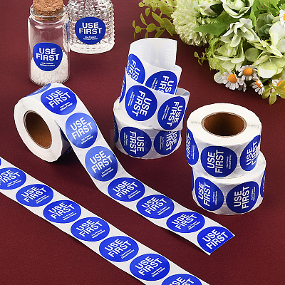 500Pcs Paper Adhesive Label Stickers STIC-WH20010-25E-1