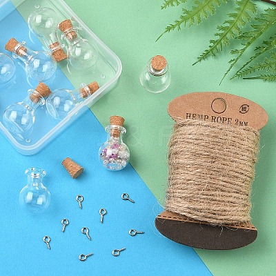 DIY Glass Bottle Pendants Making Kits DIY-YW0011-05-1