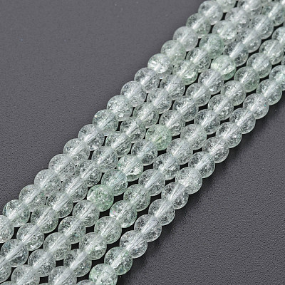 Crackle Glass Beads Strands GLAA-S192-B-006G-1