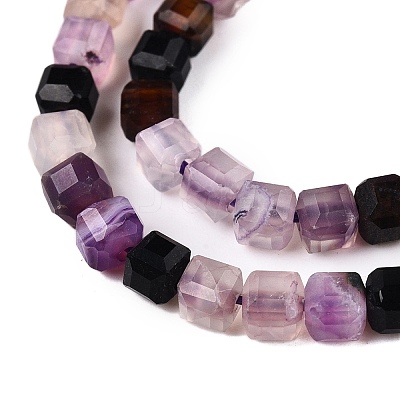 Dyed Natural Agate Beads Strands G-T138-211D-1