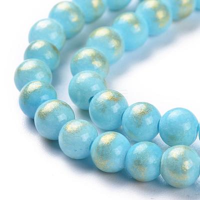 Natural Mashan Jade Beads Strands G-P232-01-H-8mm-1