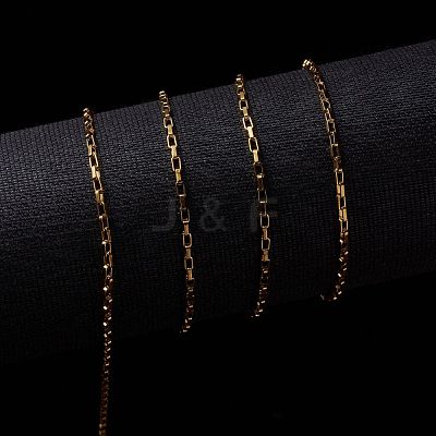 3.28 Feet Ion Plating(IP) 304 Stainless Steel Venetain Chains X-CHS-H007-34G-1