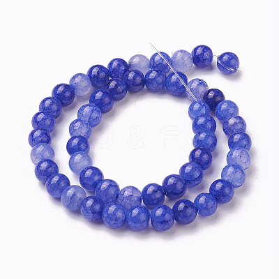 Crackle Glass Beads Strands GLAA-F098-05C-11-1