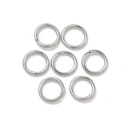 Tarnish Resistant 304 Stainless Steel Open Jump Rings STAS-Q186-02-6x0.8mm-1