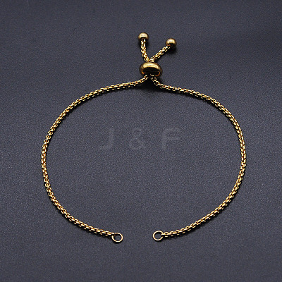 Adjustable 201 Stainless Steel Slider Bracelets Making LS-STAS-S105-JN646-2-1
