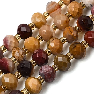 Natural Mookaite Beads Strands G-D105-B04-1