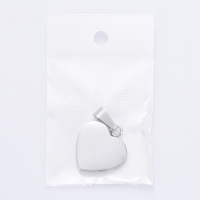 Tarnish Resistant Fashionable 304 Stainless Steel Stamping Blank Tag Pendants STAS-J002B-01-1
