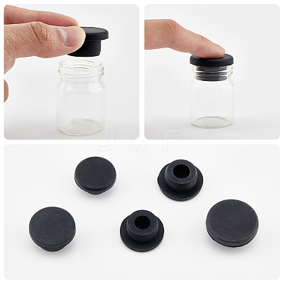 30Pcs 5 Styles Silicone Hole Plugs AJEW-GF0011-63A-1