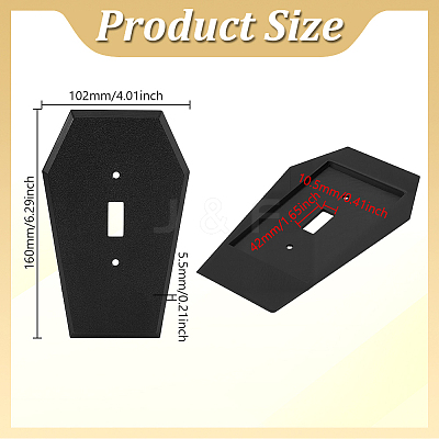 PET Wall Plates Light Switch Cover Decoration AJEW-WH0077-072A-1