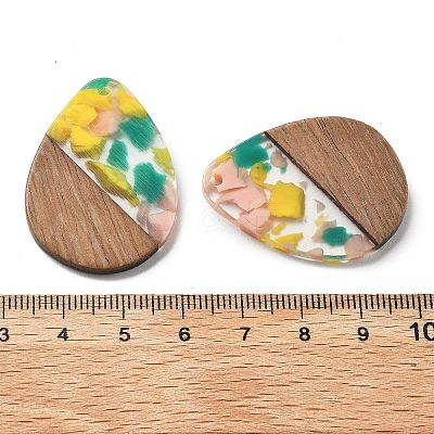 Resin and Walnut Pendants FIND-R051-04H-1