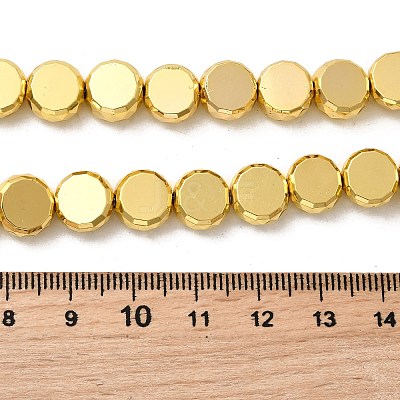 Electroplate Glass Beads Strands EGLA-F166-04C-G-1