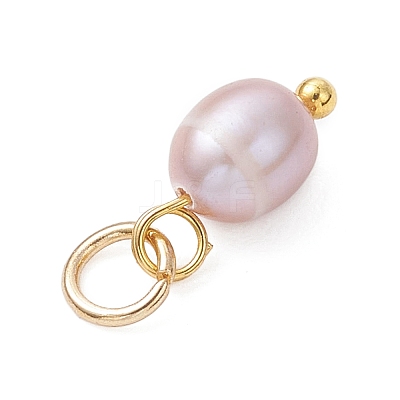 Natural Cultured Freshwater Pearl Rice Charms PALLOY-JF04841-1