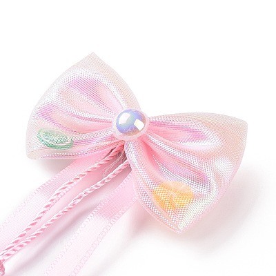 Bowknot Long Ribbon Alligator Hair Clip PHAR-D013-03A-1
