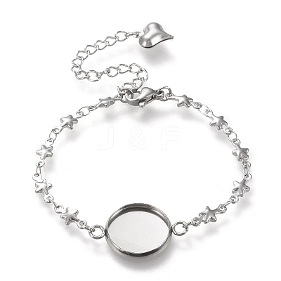 Tarnish Resistant 304 Stainless Steel Bracelet Making STAS-L248-008P-B-1