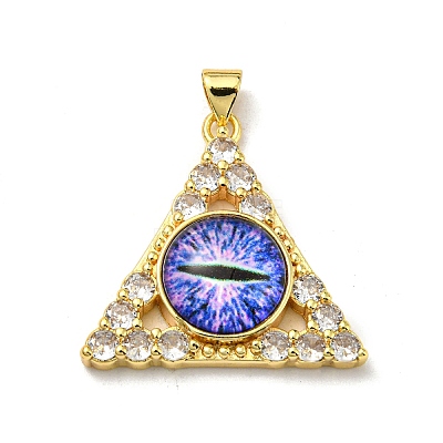 Real 18K Gold Plated Brass Pendants KK-L209-007G-09-1
