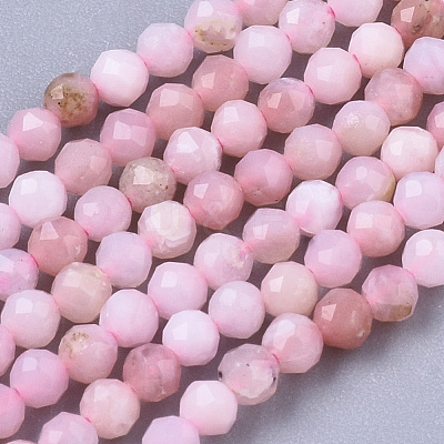 Natural Pink Opal Beads Strands G-R462-018A-A-1