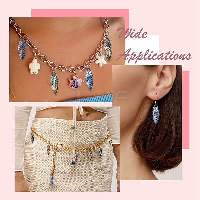 24Pcs 12 Colors Zinc Alloy Pendants FIND-CJ0005-14-1