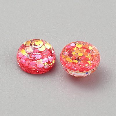 Transparent Resin Cabochons RESI-WH0038-47H-1