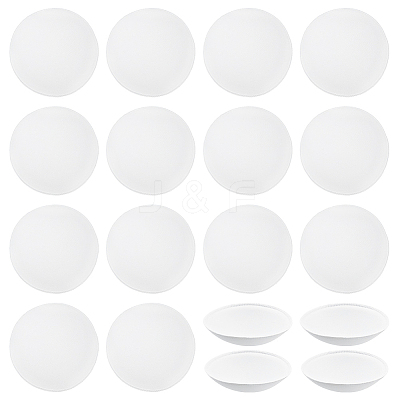 9 Pairs Polyester Round Bra Pads Inserts FIND-BC0019-24C-1