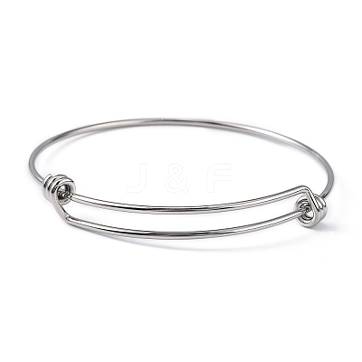 Tarnish Resistant Adjustable 316 Surgical Stainless Steel Expandable Bangle Making MAK-M188-07-1