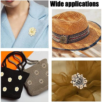 12Pcs 3 Colors Alloy Shield Crown Brooch Pin JEWB-CA0001-17-1
