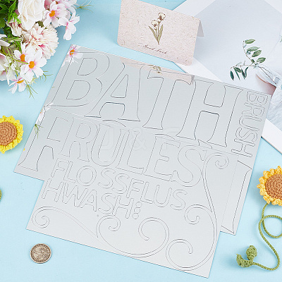 Acrylic Wall Stickers DIY-WH20013-59B-1