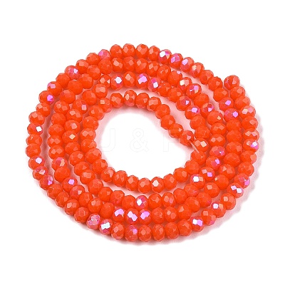 Electroplate Opaque Solid Color Glass Beads Strands LS-EGLA-A044-P1mm-L03-1