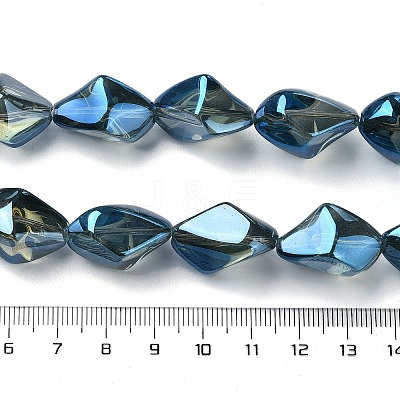 Electroplate Transparent Glass Beads Strands EGLA-E060-01A-FR04-1