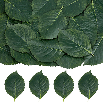 Polyester Artificial Leaf AJEW-WH0752-284C-1